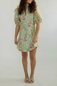 Sincerely Ours - Shannon Garden Jacquard Mini Dress