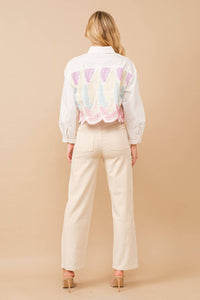 Blue B - Aurora Metallic Embroidery Shirt