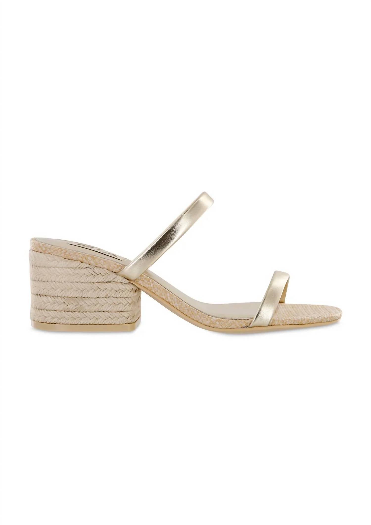 Mia Shoes - Women's Isabeli Espadrille Slide Heel Sandal