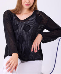 French Kyss - Crochet Heart Top