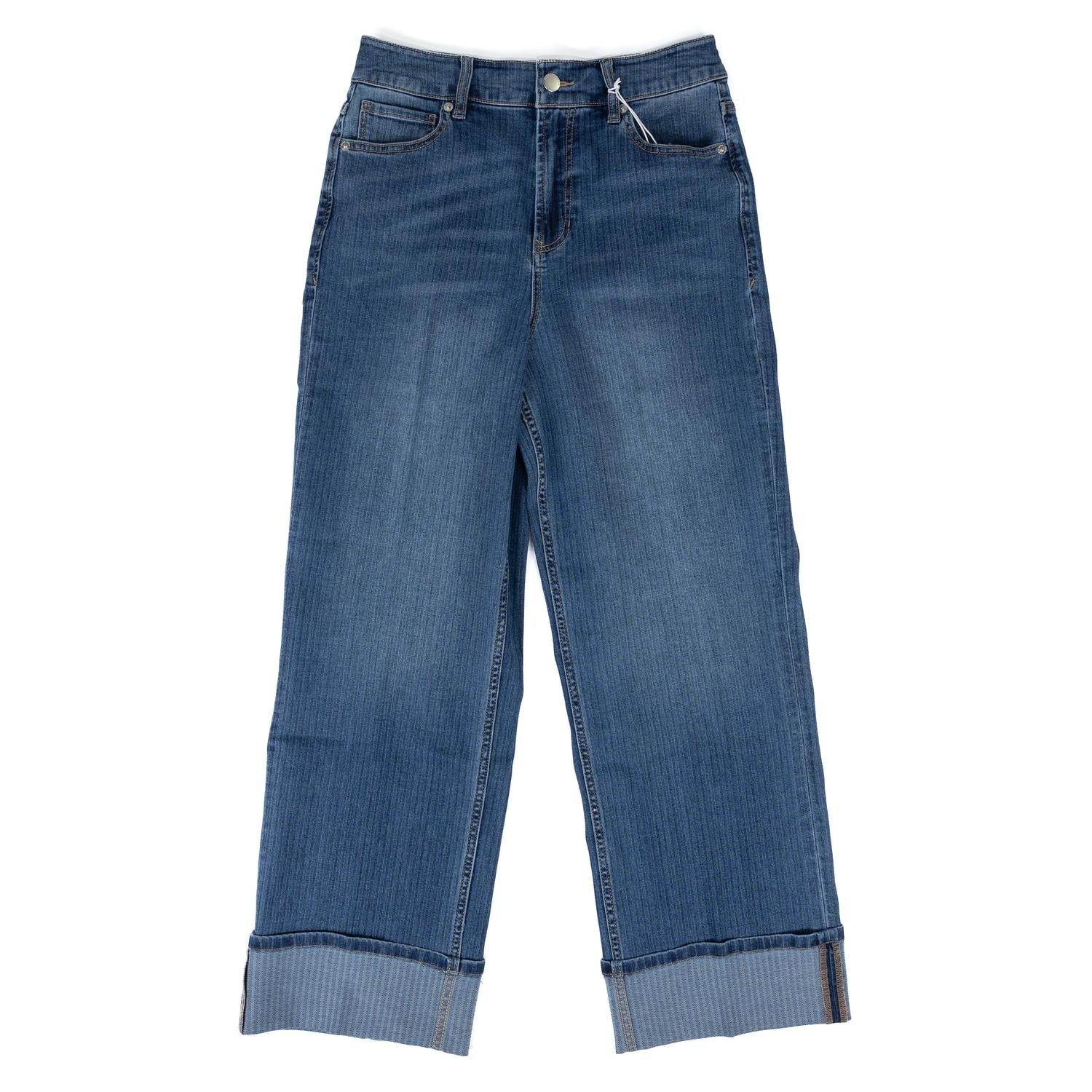 DEAR JOHN DENIM Holly High-rise Wide Leg Jeans in abbey road - women's jeans - detail view