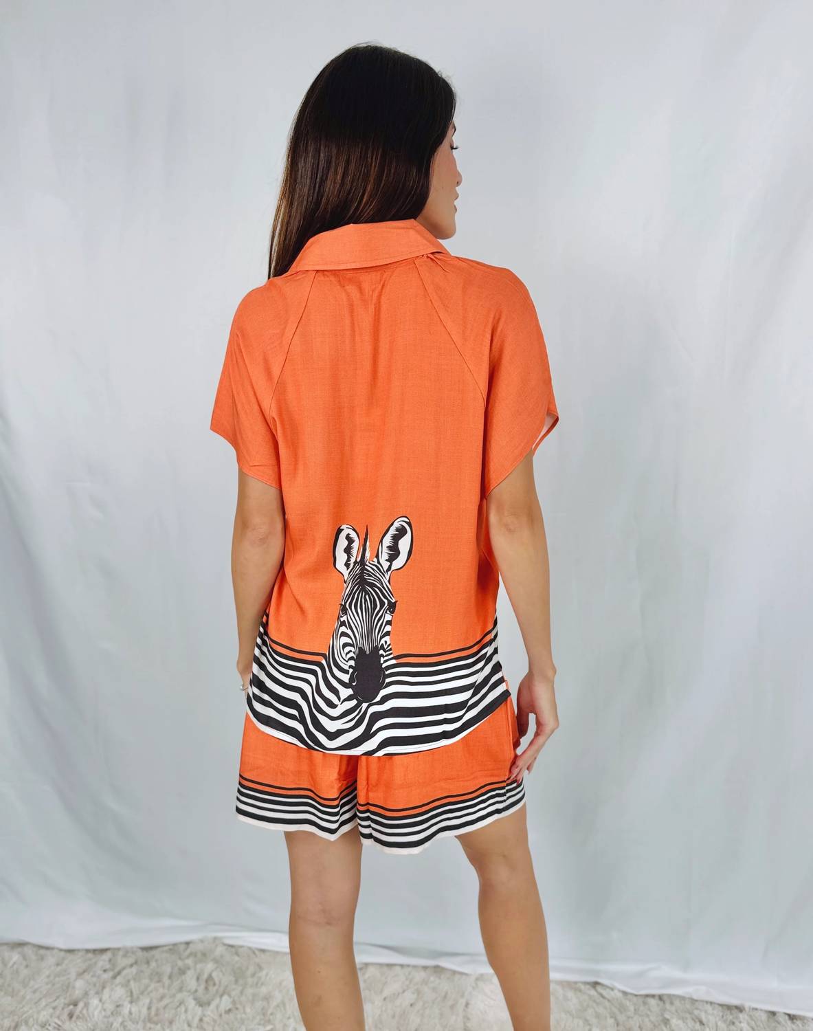 Islapayal - Elastic Waistband Border Trims Shorts