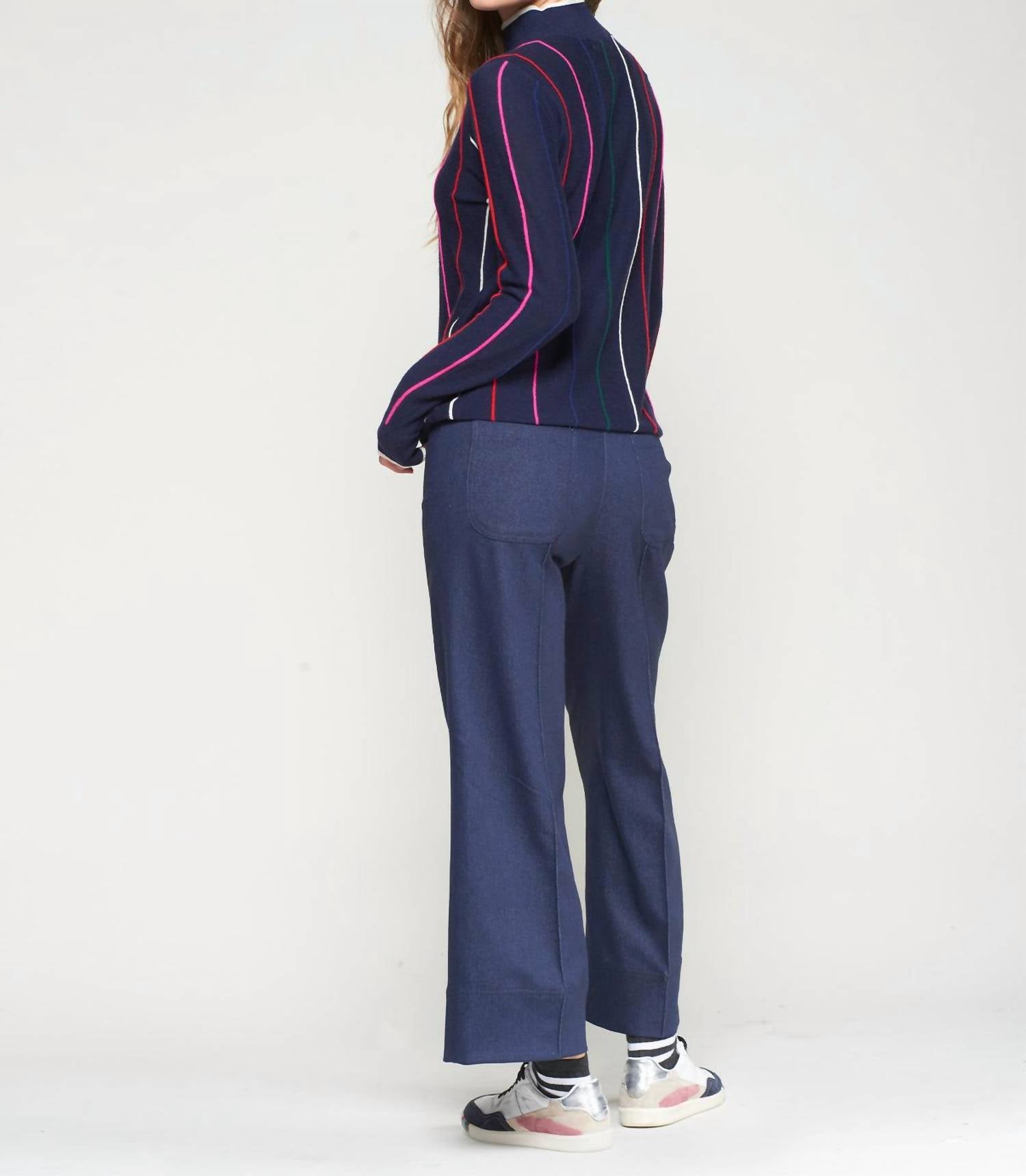 Vilagallo - Women's Straight Leg Crop Stretch Trouser