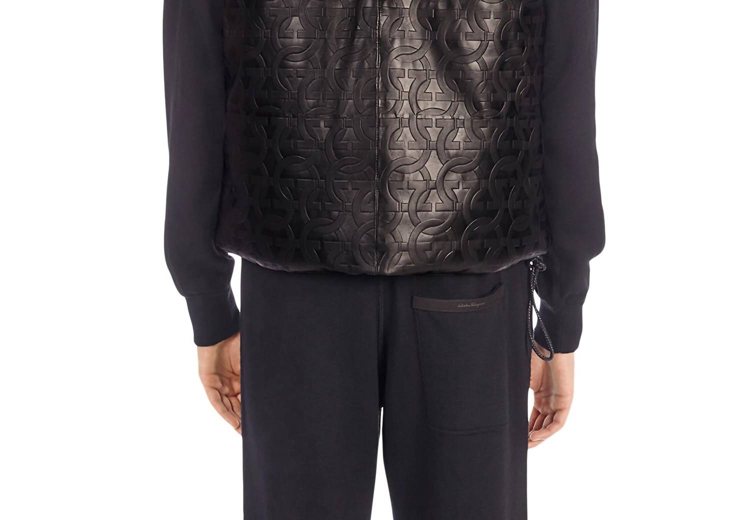 Salvatore Ferragamo - Men's Gancini Napa Leather Vest