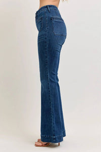Judy Blue - High Waist Flare Jeans With Vintage Pocket