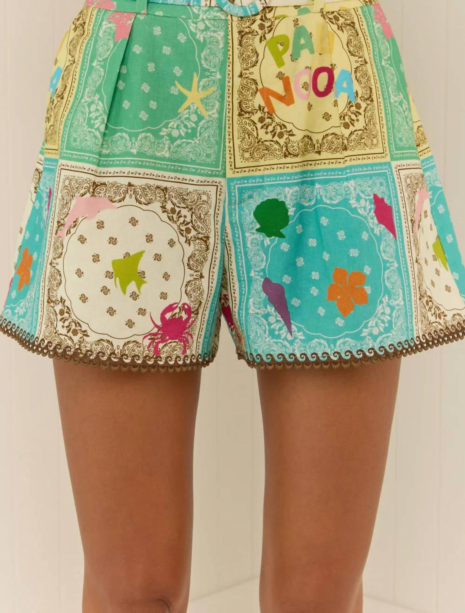 Palm Noosa - Porto Lace Trim Shorts