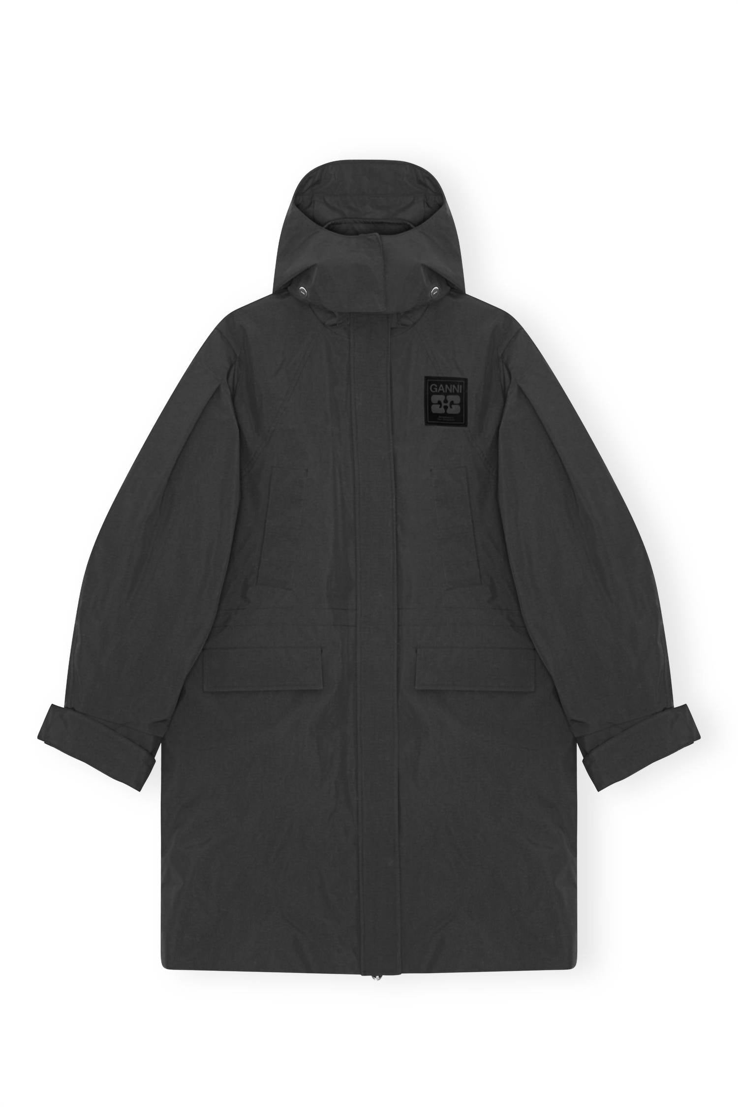 Ganni - Oversized Tri-layer Parka Coat