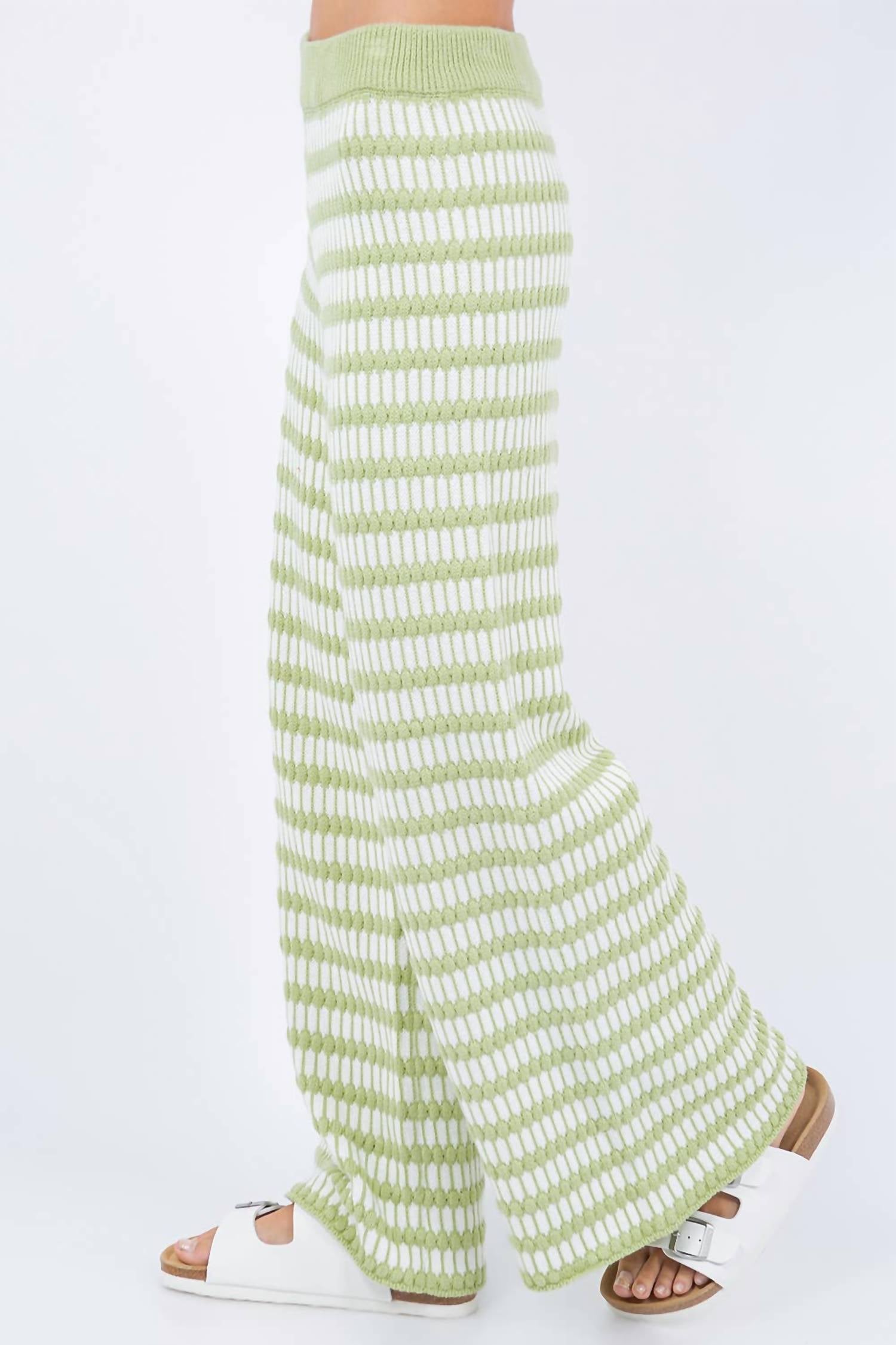 Whiteroom+Cactus - Stripe Knit Pants