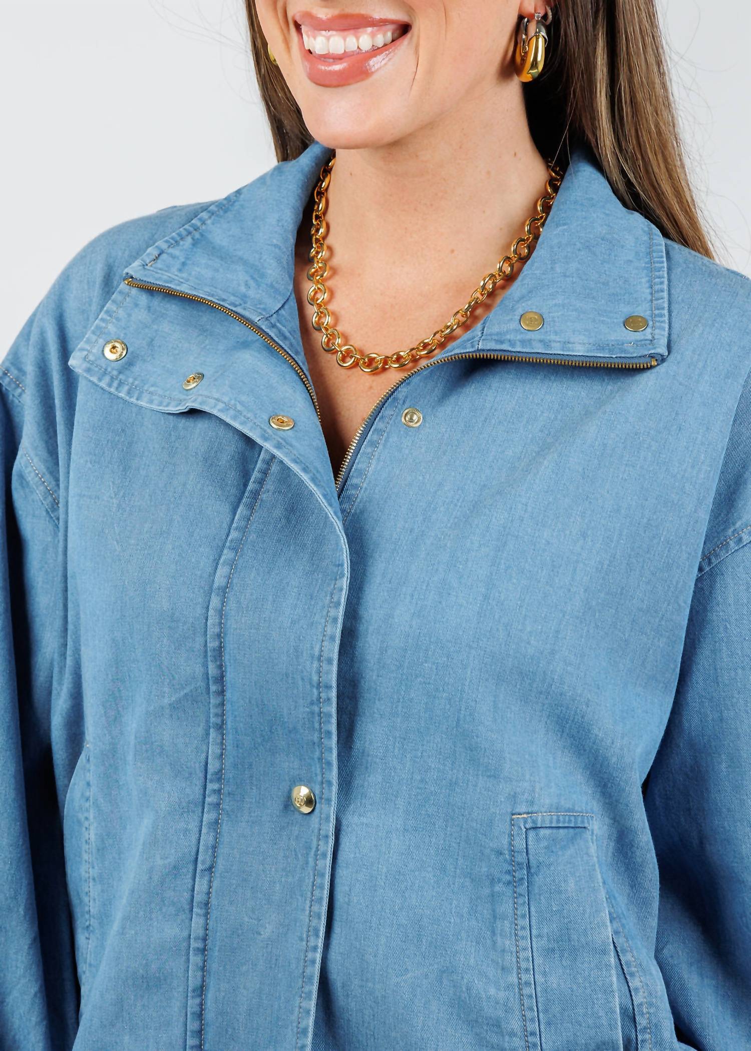 Hinson Wu - Louise Long Sleeve Denim Jacket