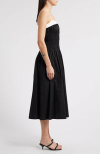 Moon River - Alexandra Smocked Midi Dress