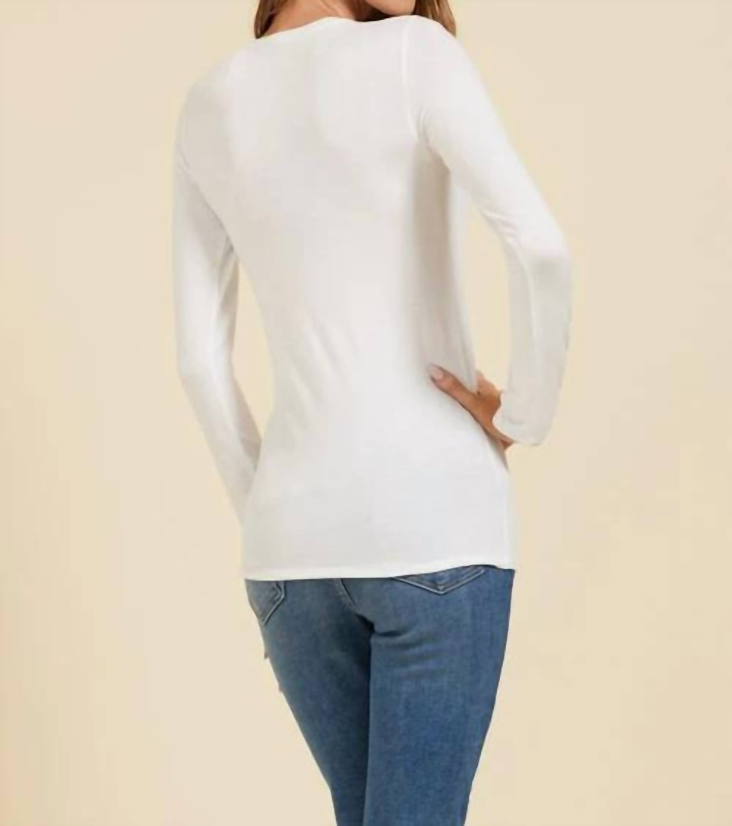 Majestic Filatures - Soft Touch Long Sleeve Crew Neck Tee