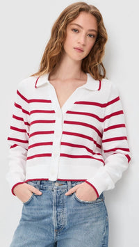 Splendid - Nicolette Striped Polo Sweater