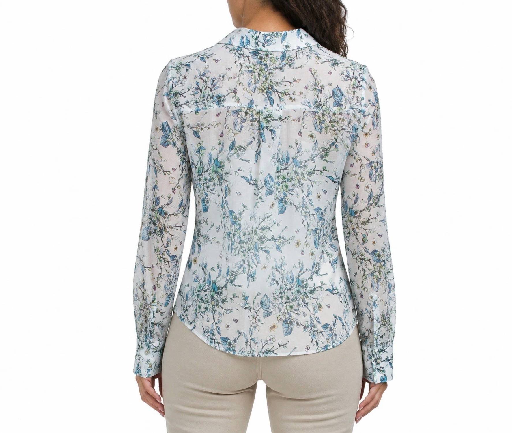 Elie Tahari - FLORAL PRINT BLOUSE