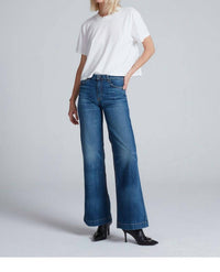 ASKK NY Juniper Wide Leg Jeans in auburn - women's jeans - detail view