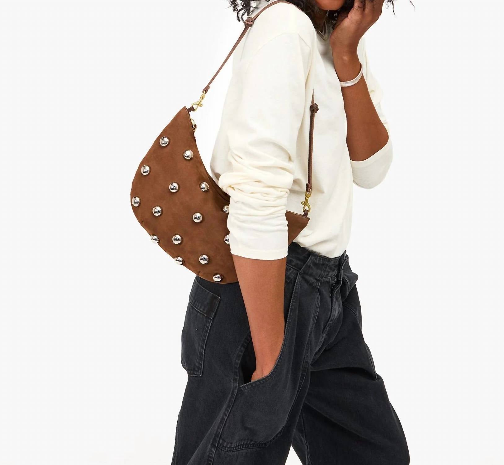 Clare V. - Women's Lune With Studs Bag