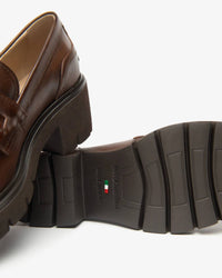 Nerogiardini - Women's Delgado Marrone Platform Loafer
