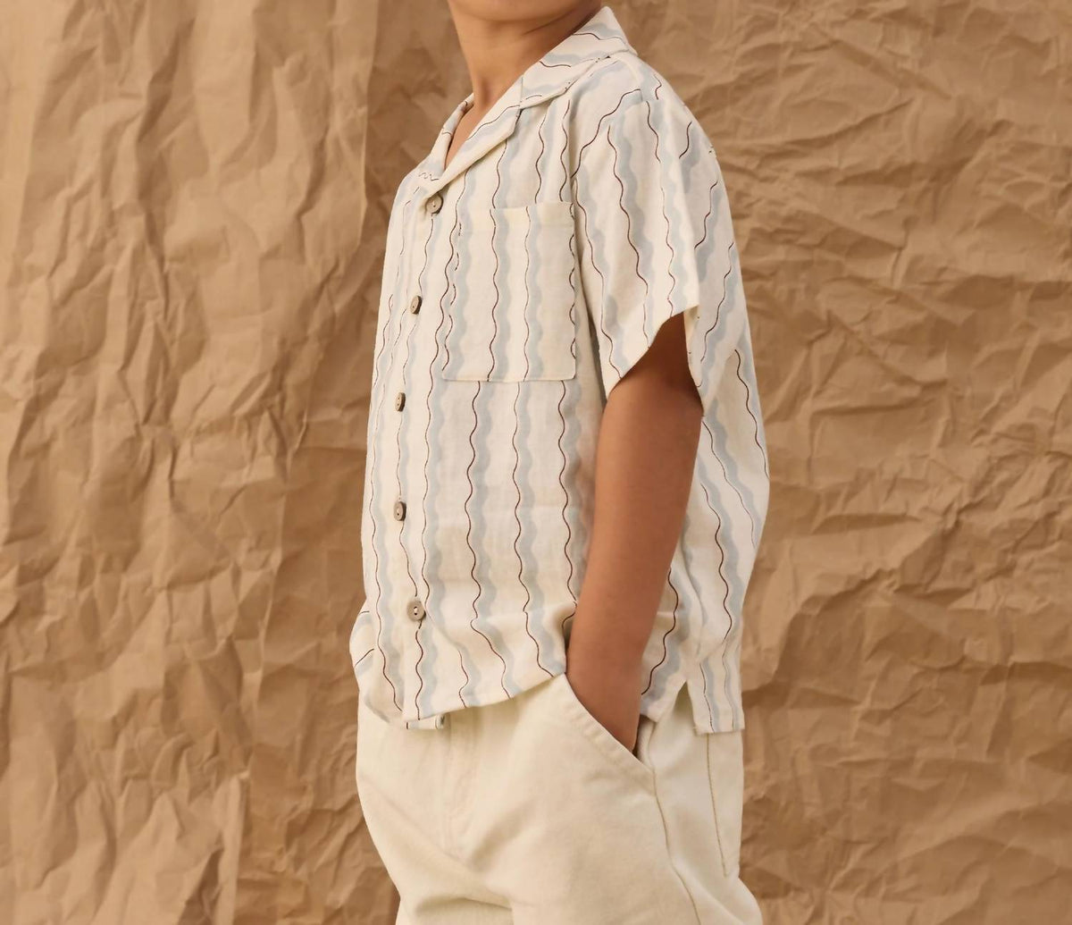 Rylee + Cru - Boy's Lapel Collar Shirt