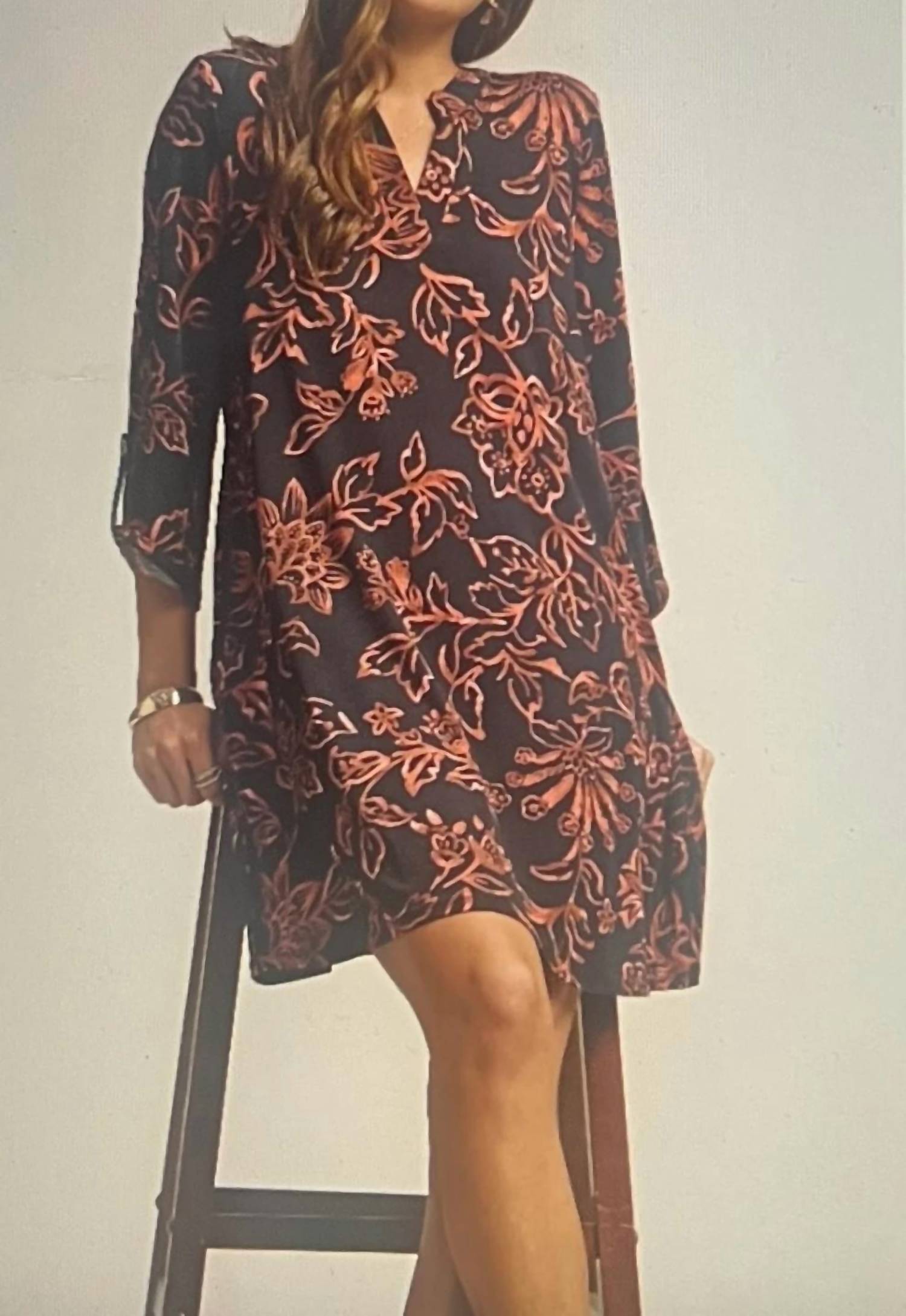 Dear Scarlett - Lizzy 3/4 Travel Friendly Dress