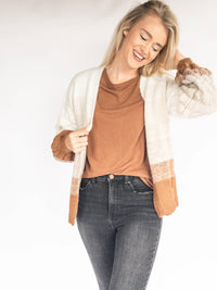 Madelyn - Ombre Open-front Cardigan