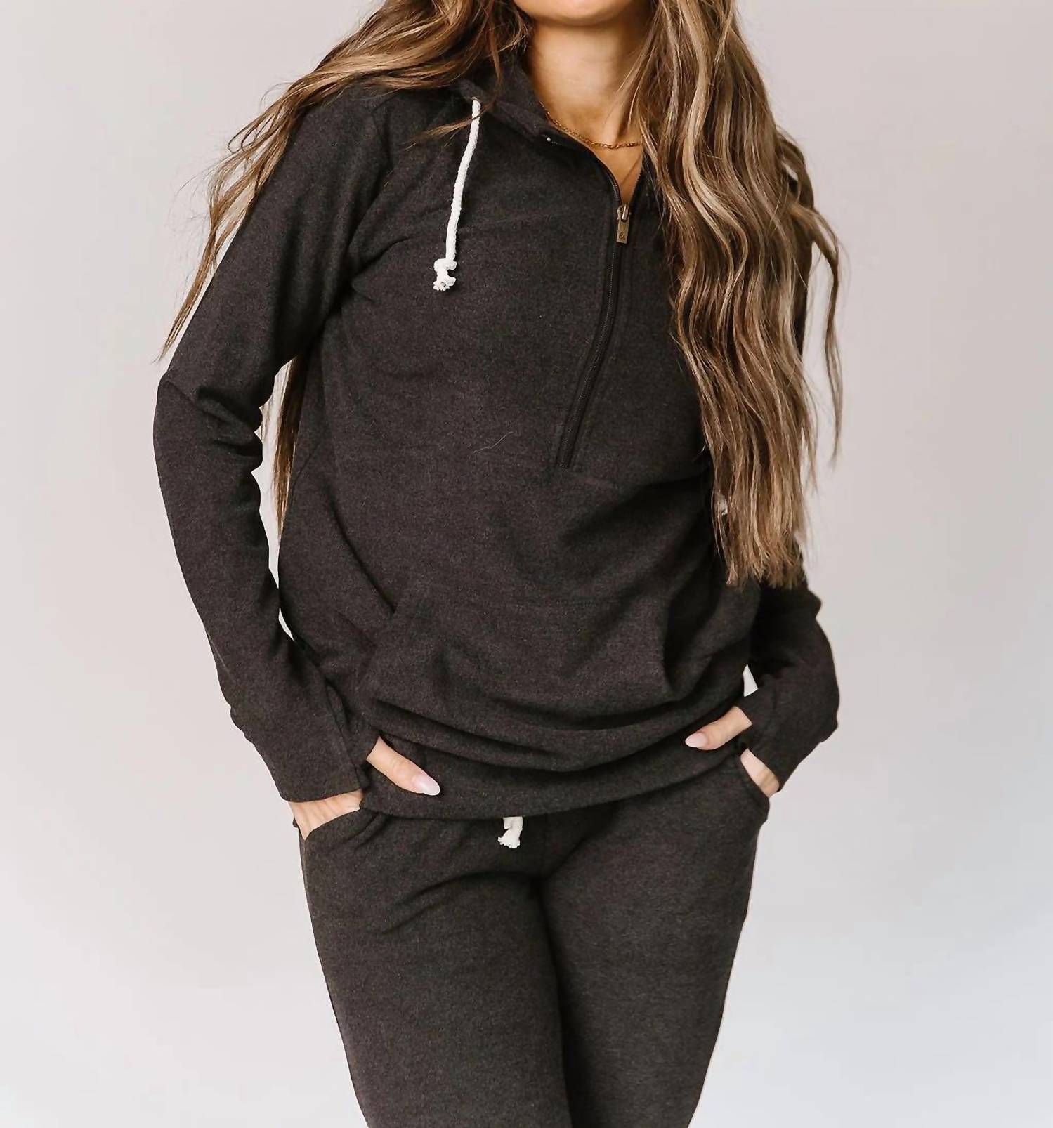 Ampersand Ave - Performance Fleece Halfzip Hoodie