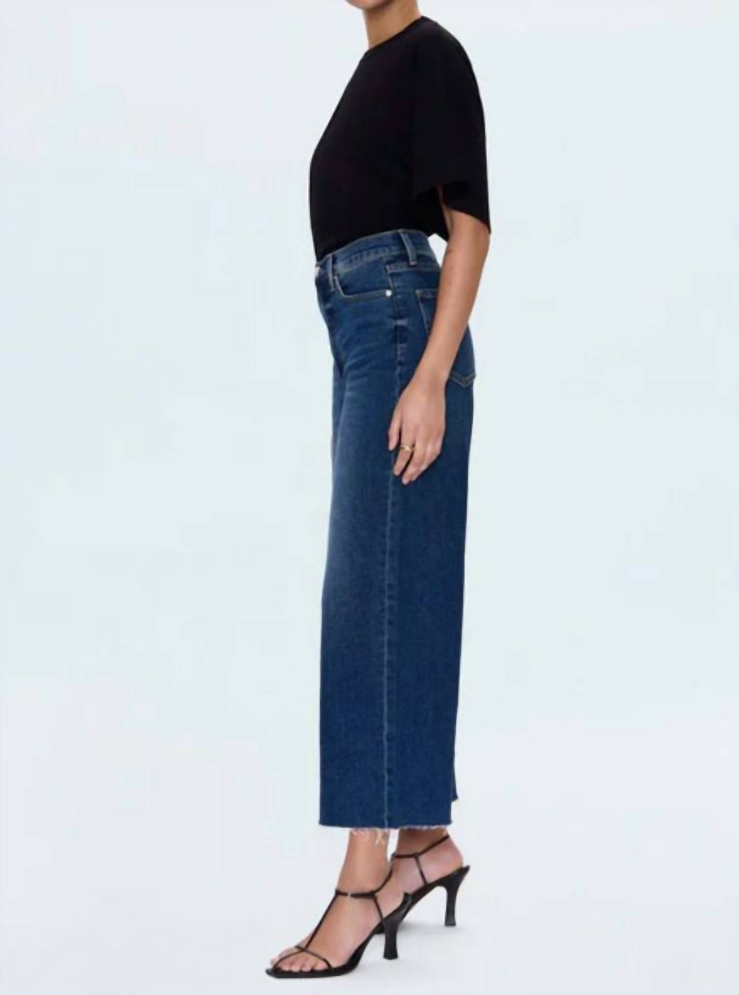 Pistola - Lana Crop High Rise Ultra Wide Leg Jeans