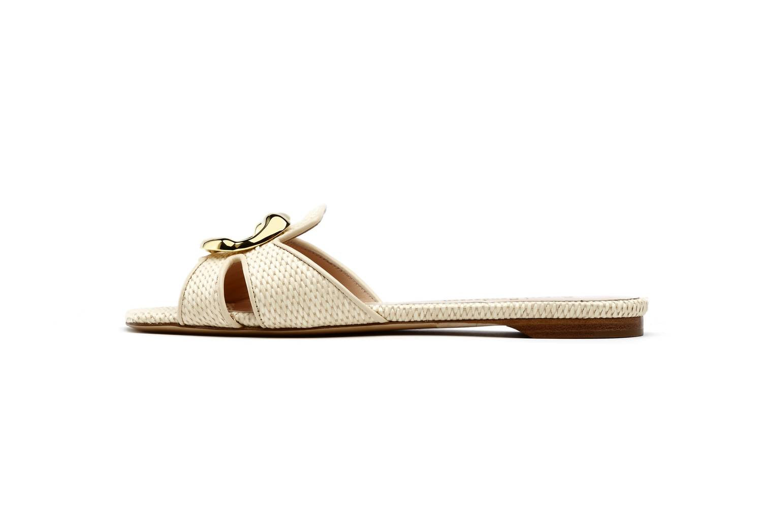 Rupert Sanderson - Women's Alvara Natural Raffia Slide