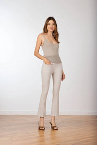 Avenue Montaigne - Stitch Flared Leg Pants