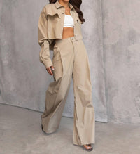 HEROINE SPORT Daja Lightweight Cropped Jacket in khaki - women's jacket