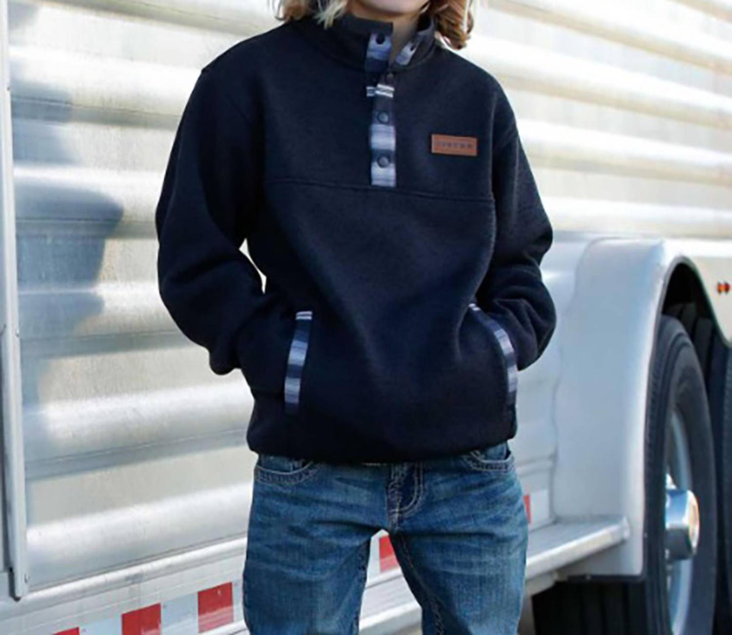 Cinch - Boy's 1/4 Button Knit Pullover