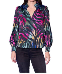Alden Adair - Prism Zebra Phoebe Top