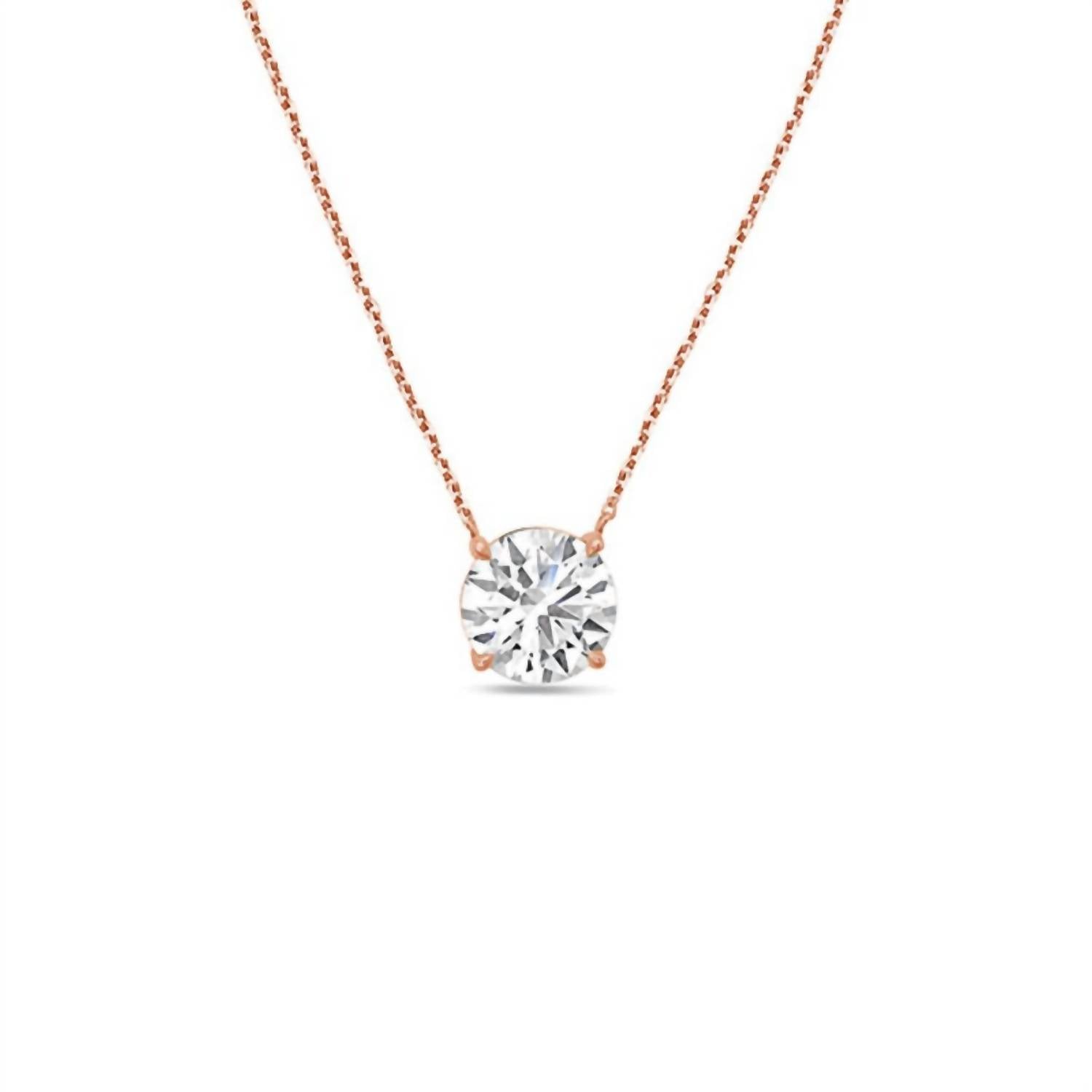 Diana M Jewels - Women's Round East West Diamond Pendant (15.00 Cts)