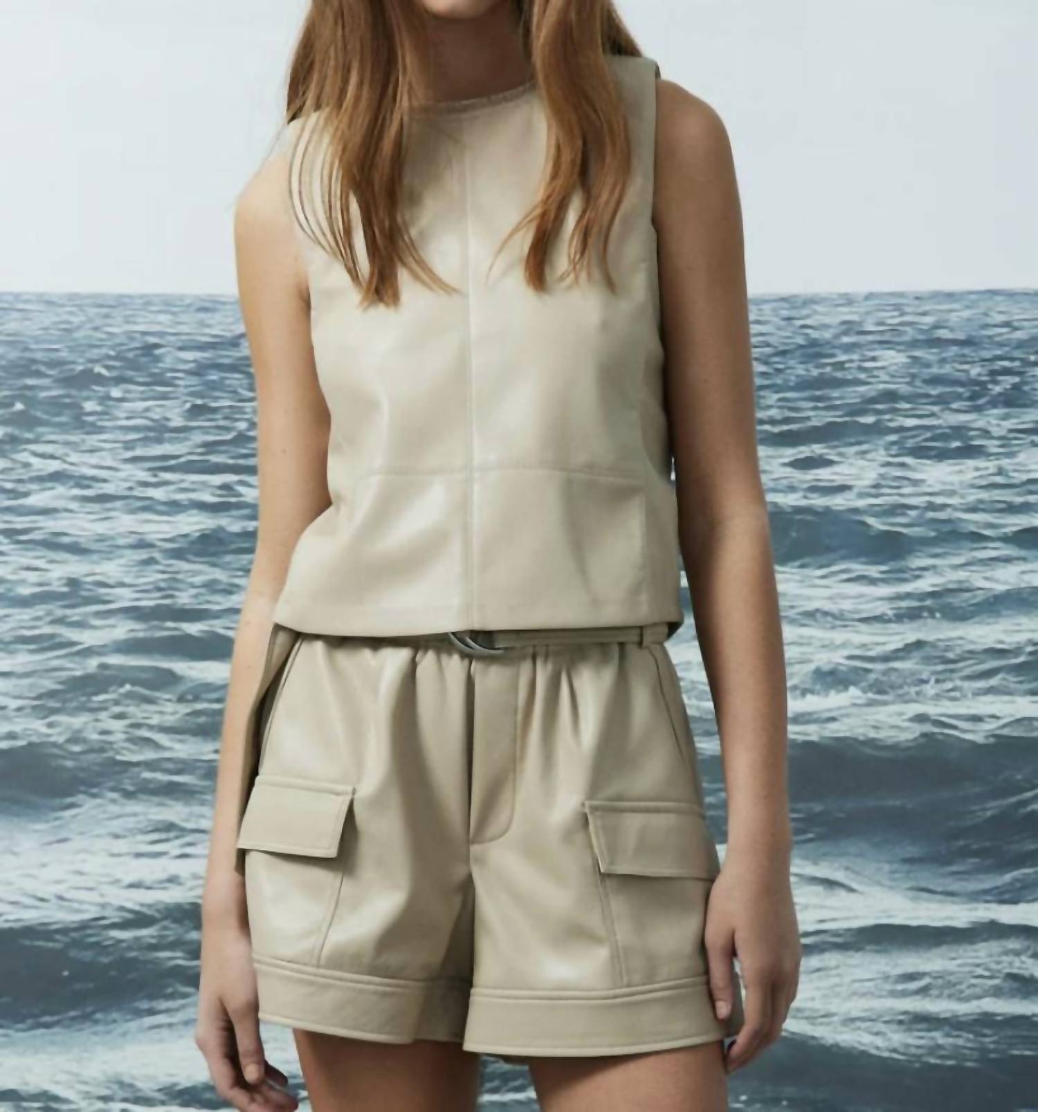 Melissa Nepton - Blanca Faux Leather Top