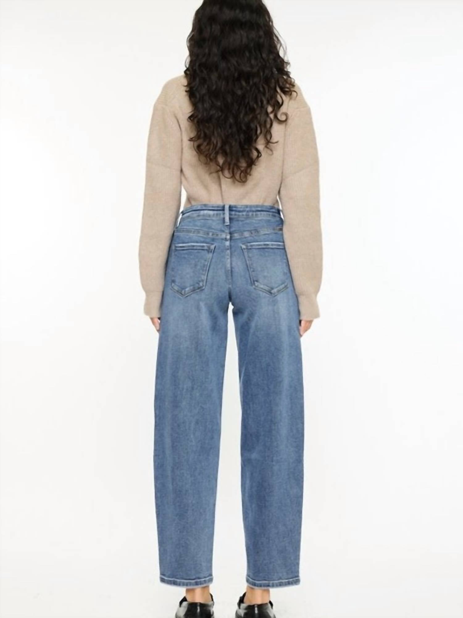 Kancan - Etta High Rise Barrel Jeans