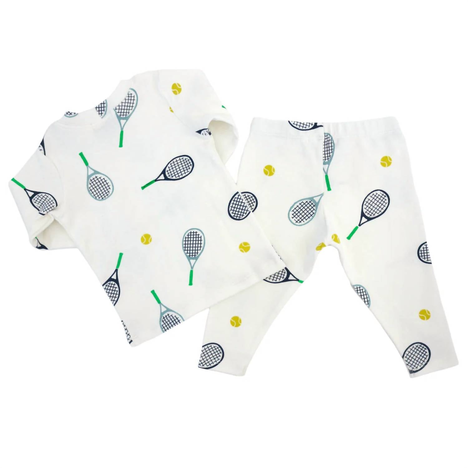 Oh Baby! - Girls' Tennis Print Long Sleeve 2-Piece Set