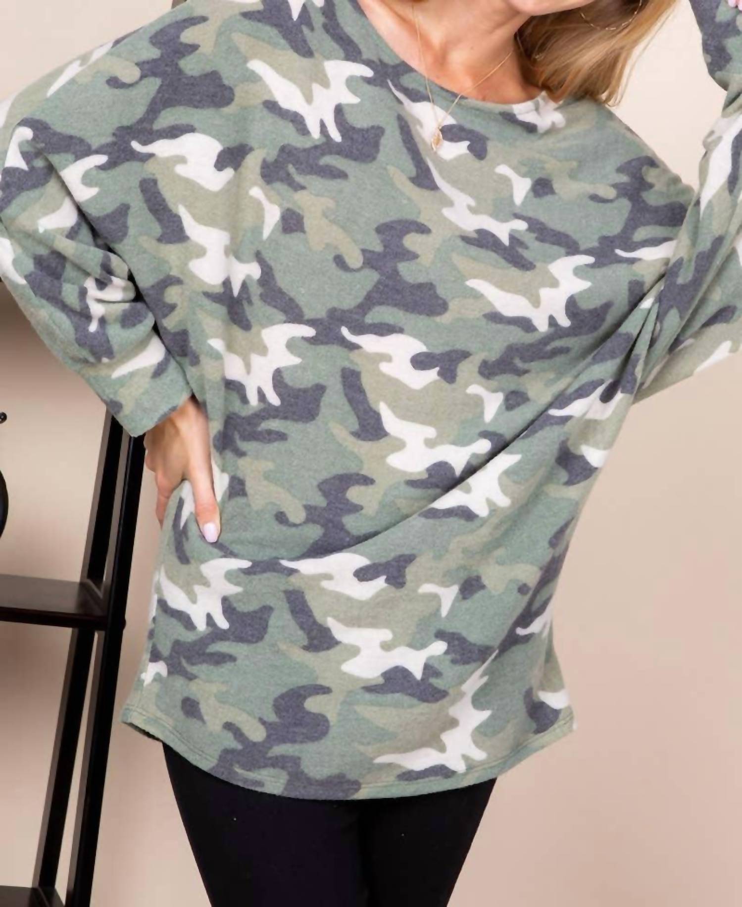 Emerald Collection - Slouchy One Shoulder Dolman Top
