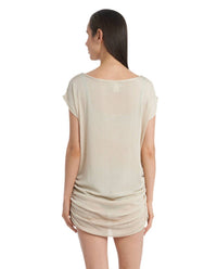 Jordan Taylor - Gofret Side Shirred Boat Neck Tunic