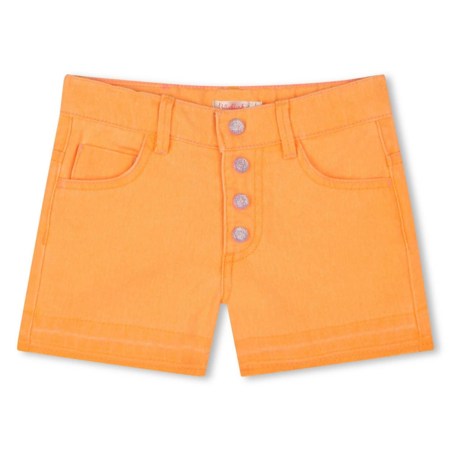 Billieblush Kids' Denim Shorts in orange pop - kids' shorts