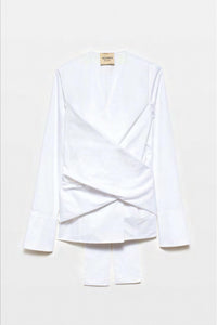Acaria Studio Journey Long Sleeve Shirt in white - women's blouse - alternate view