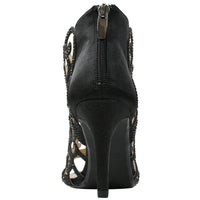 J. Renee - Women's Mcwayfalls Rhinestone Cage Dress Sandals