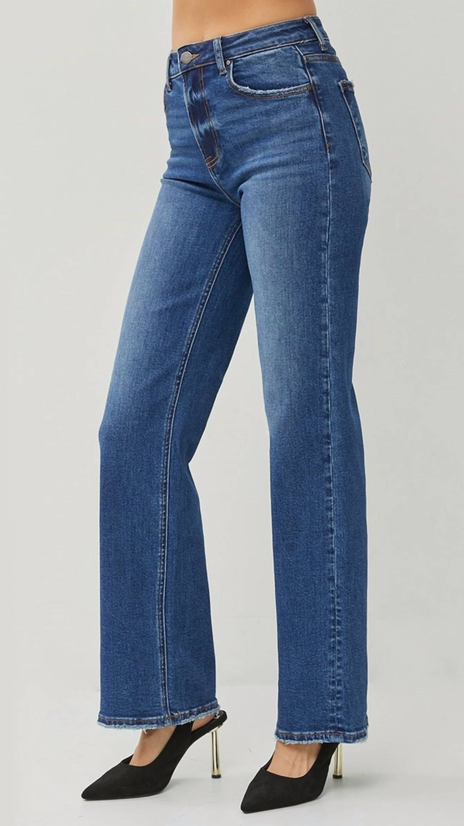 Risen - High Rise Full Length Straight Jean
