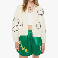 Mother - Crop Raquette Cardigan