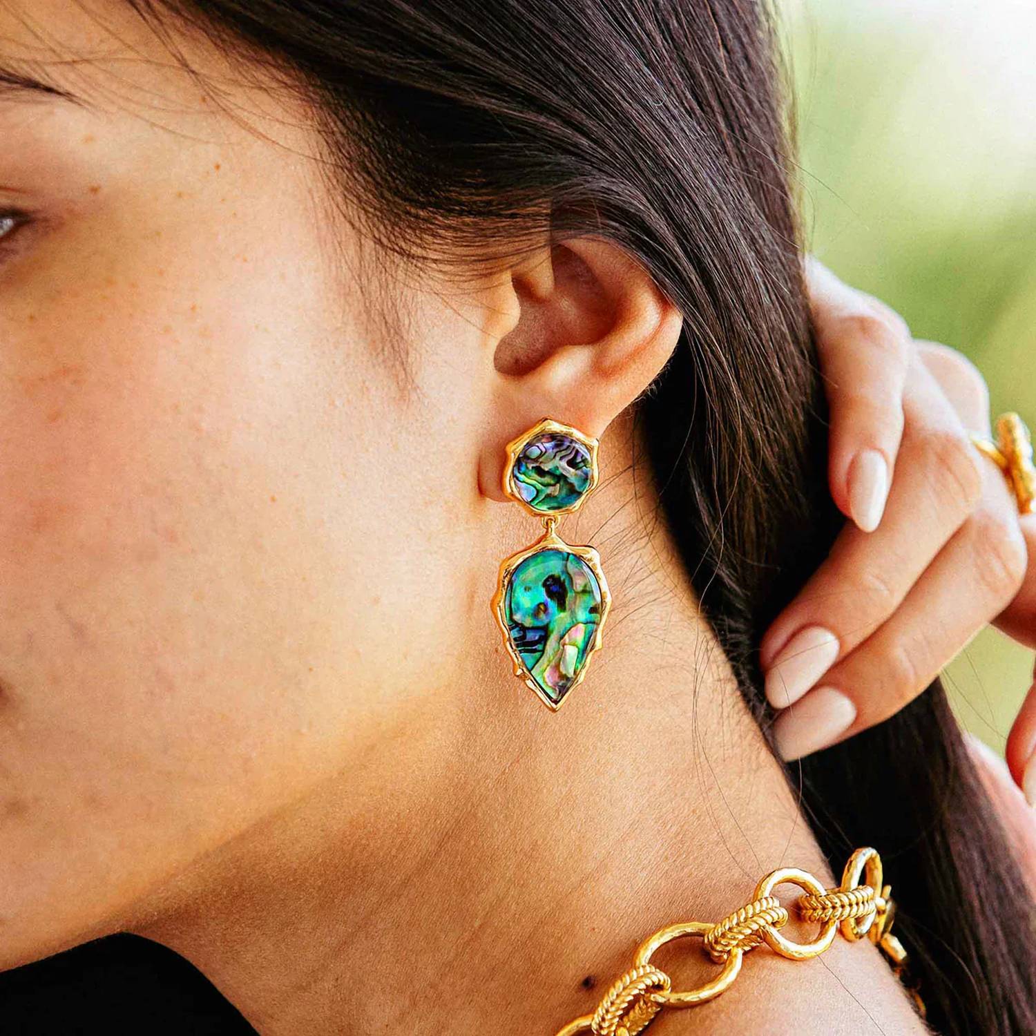 Capucine De Wulf - Women's Aurora Double Drop Post Earrings