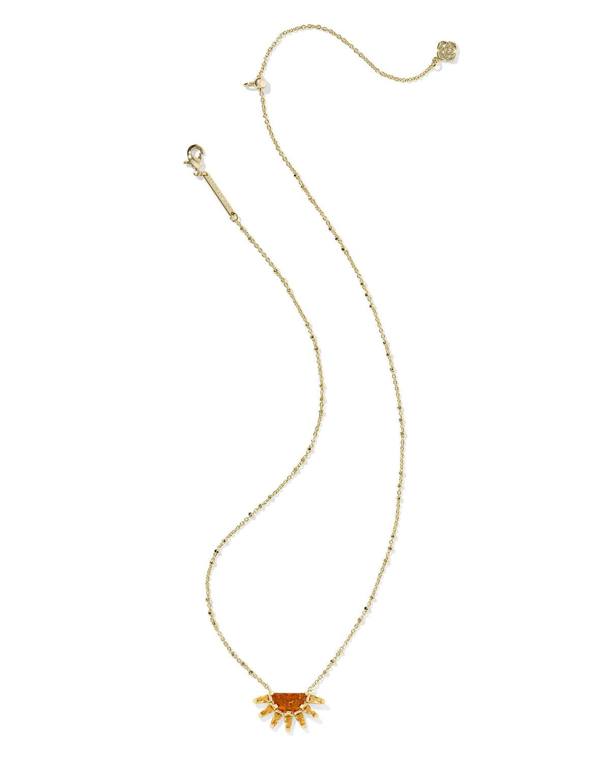 Kendra Scott - Women's Samantha Sun Short Pendant Necklace