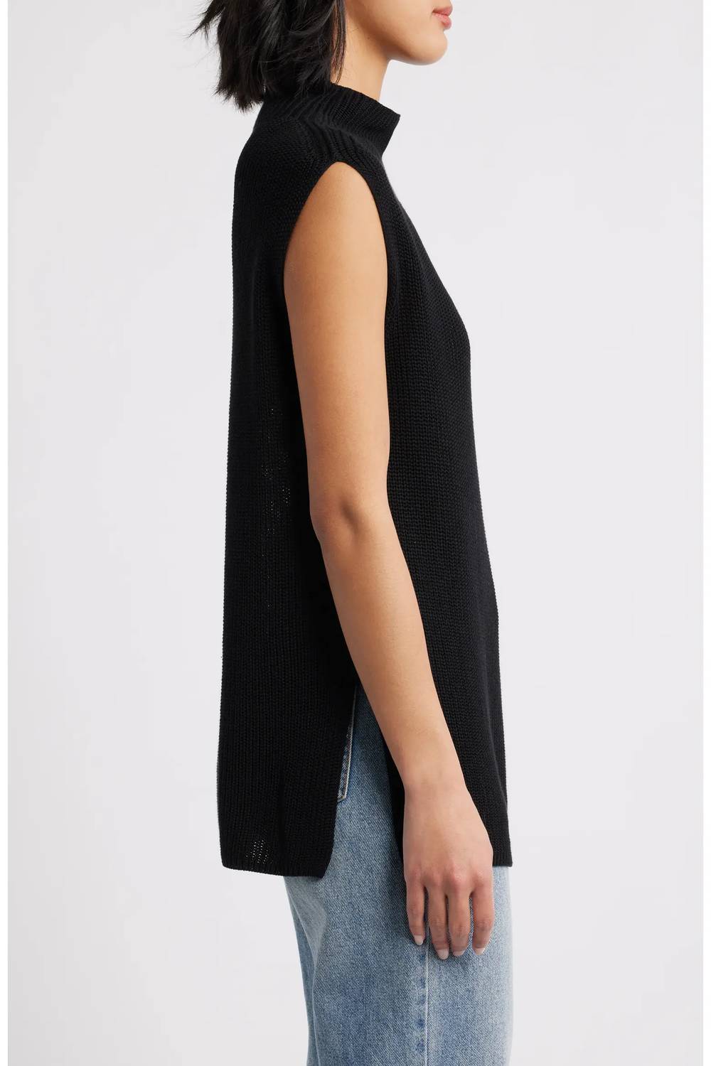 Bella Dahl - Sleeveless Mock Neck Tunic Sweater