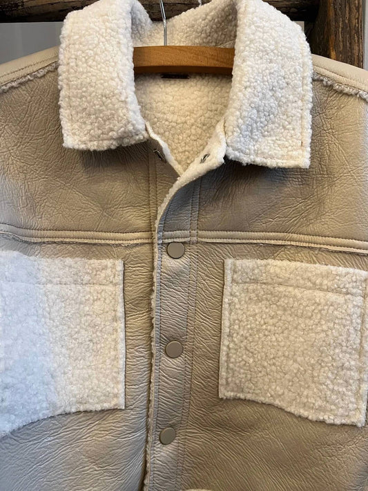 Tractr - Faux Shearling Jacket