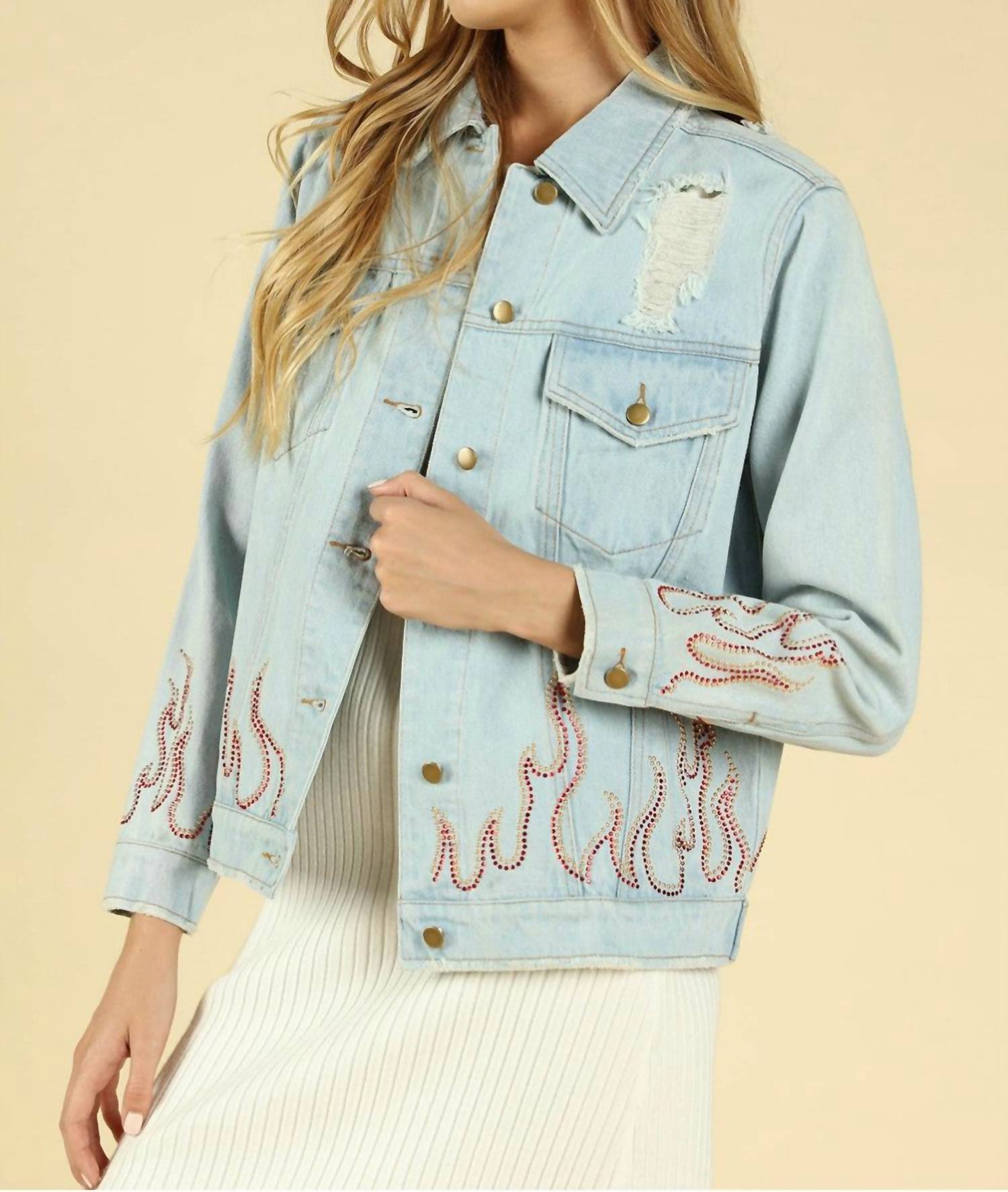 Honey Punch - Some Like it Hot Distressed Jacket
