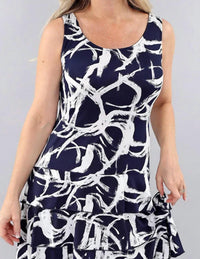 Michael Tyler - Sleeveless Ruffle Dress