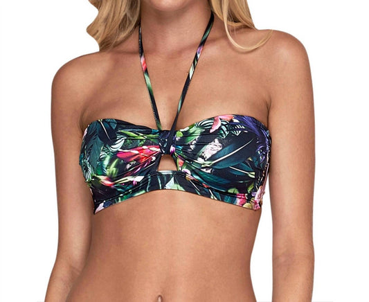 Jets By Jessika Allen - Halter Tie Bandeau Bikini Top