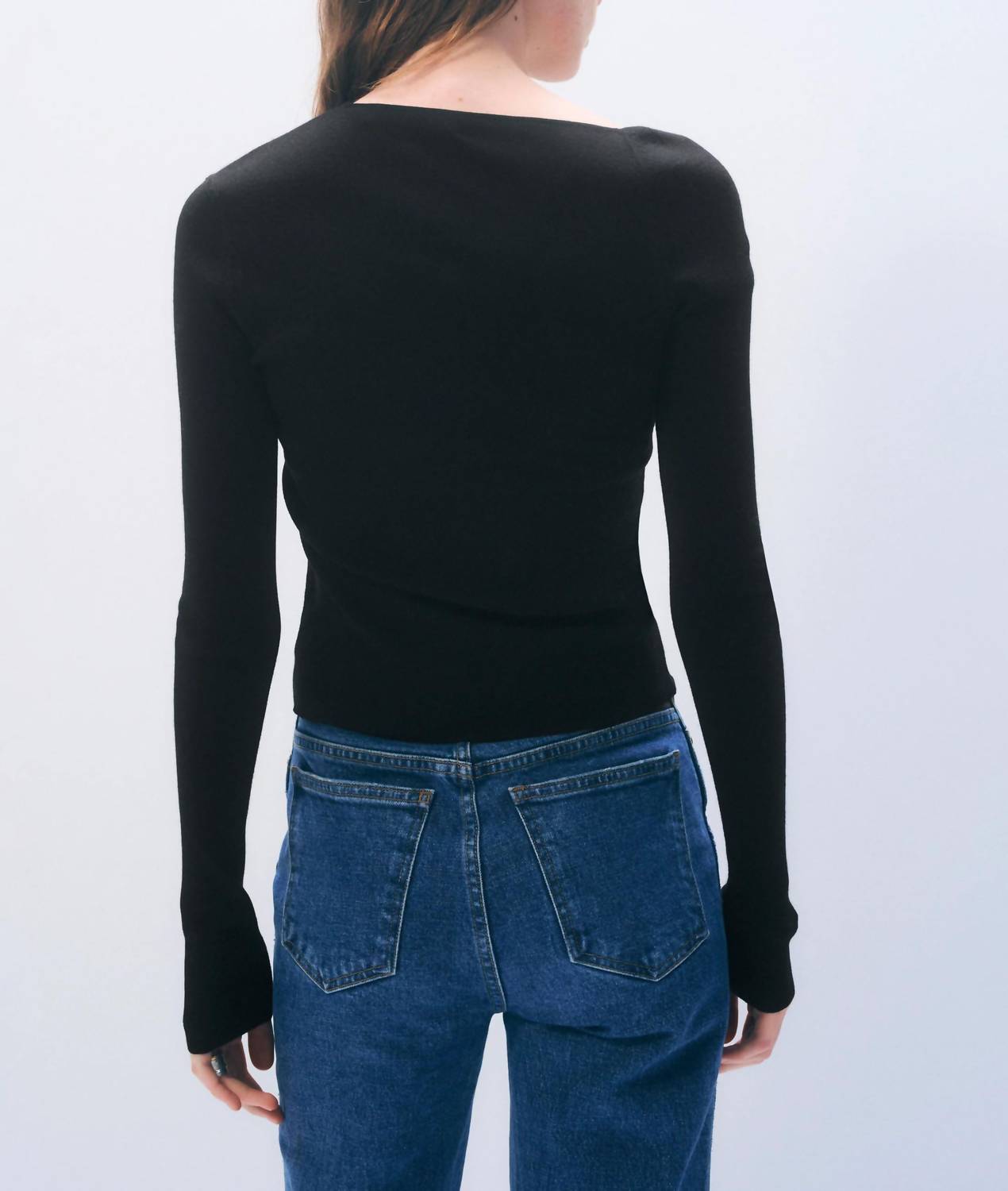 White + Warren - Superfine Merino Asymmetrical Top