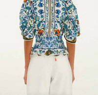 Farm Rio - Flora Tile Blouse